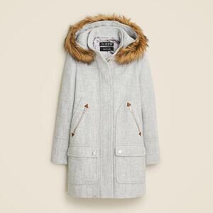 J.Crew 'Chateau' Grey Parka Size 4 Petite